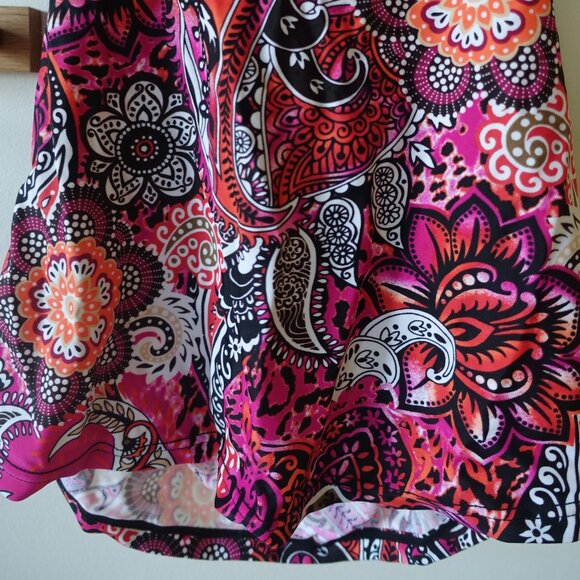 Christina tankini twist-front tummy ruched paisley print swimwear swim 6 XS - Picture 9 of 15